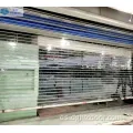 Tienda comercial Automatic Polycarbonate Rolling Coutter Door